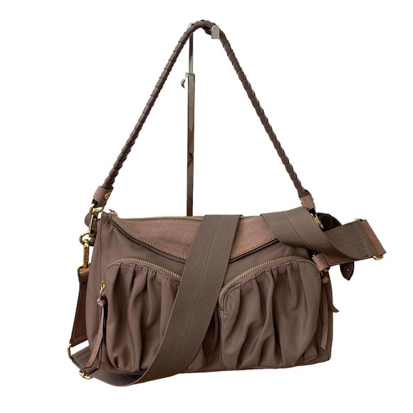 MZ Wallace Handbags - MZ Wallace thompson  Mauve Nylon hobo  bag